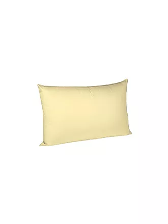 FLEURESSE | Satin-Kissenbezug "Royal Uni" 2-er 40x60cm (Schwarz) | gelb